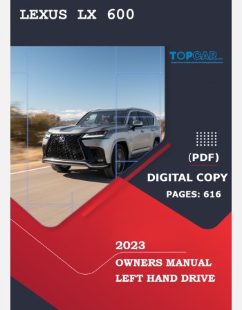2023 lexus lx 600 owners manual